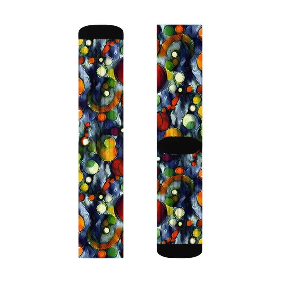Neon Harvest on Socks — Left Sock