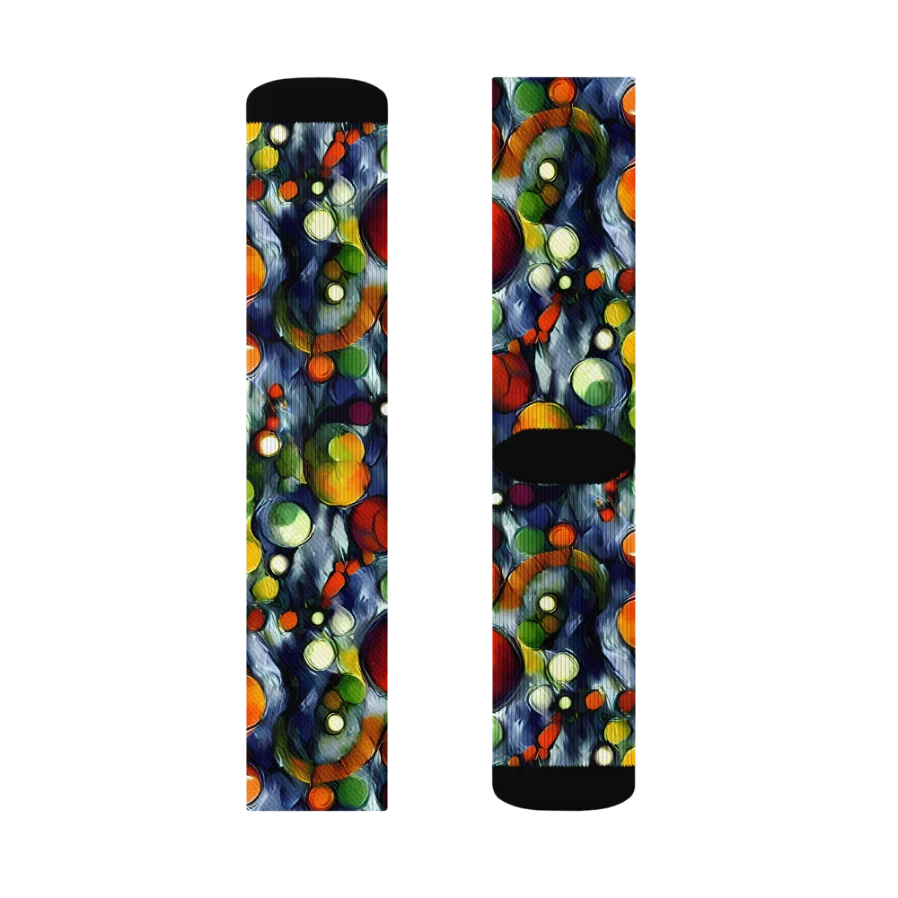Neon Harvest on Socks — Right Sock