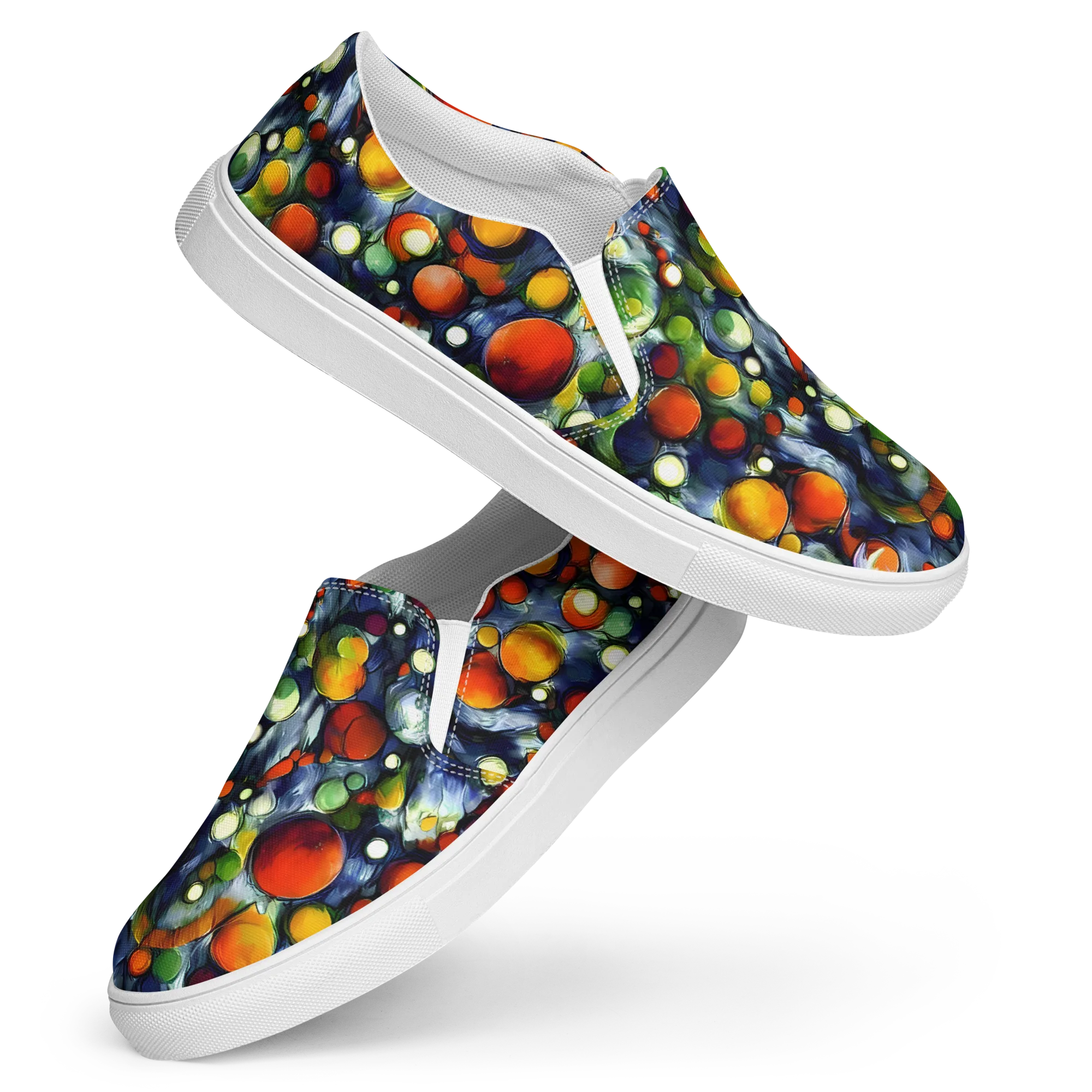 Neon Harvest on Women's Slip-On Canvas Shoes — Front
