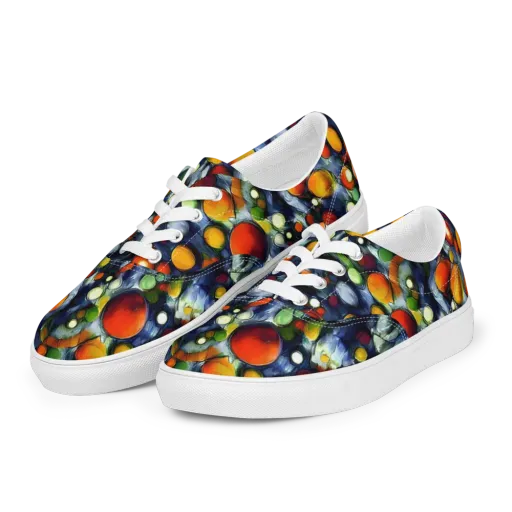 Neon Harvest on a Men's Lace-Up Canvas Shoes