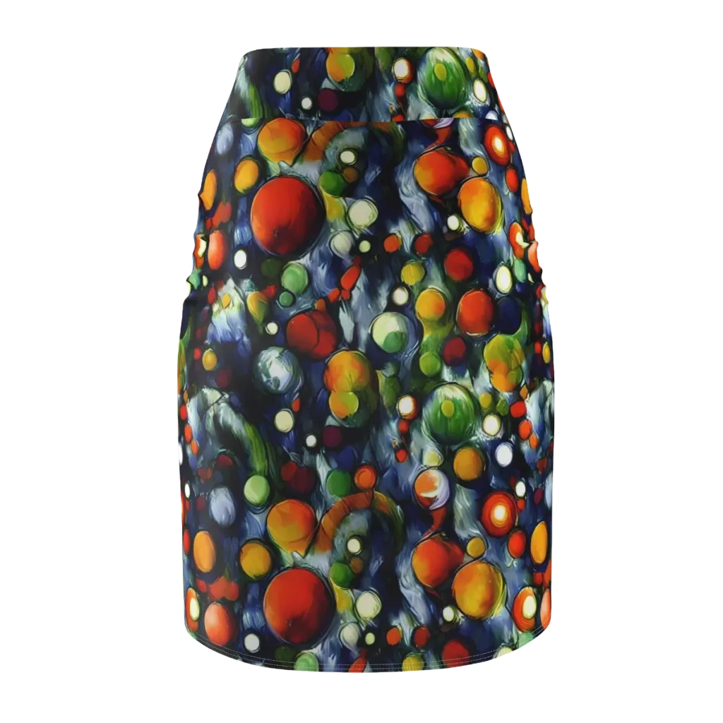 Neon Harvest on Pencil Skirt — Back