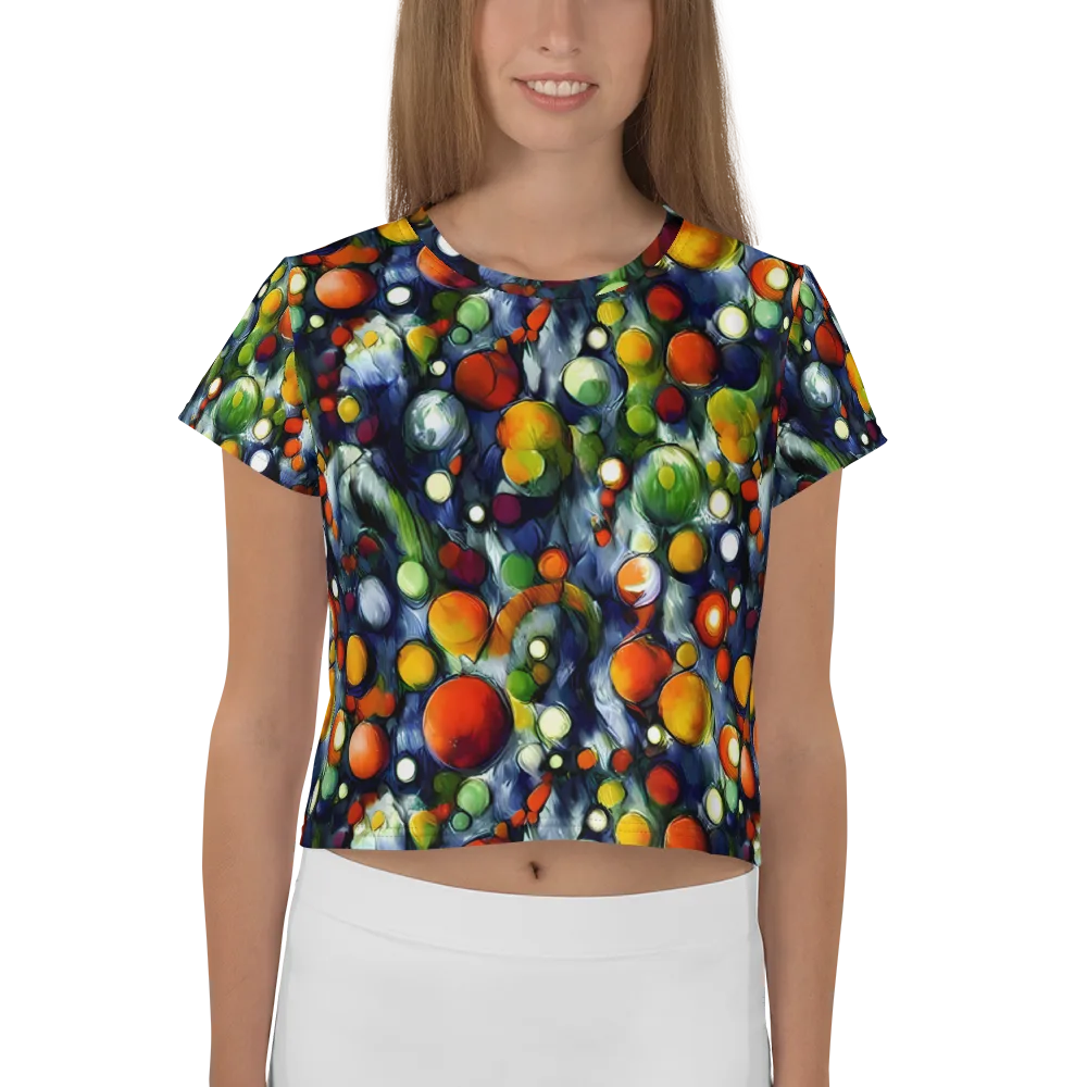 Neon Harvest on Crop Tee — Front