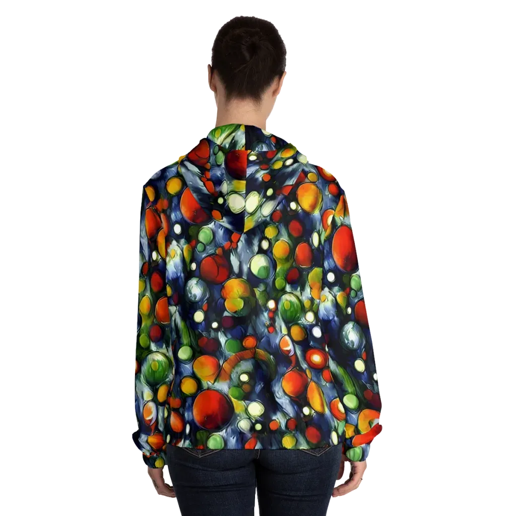 Neon Harvest on Women's Full-Zip Hoodie — Back On Person