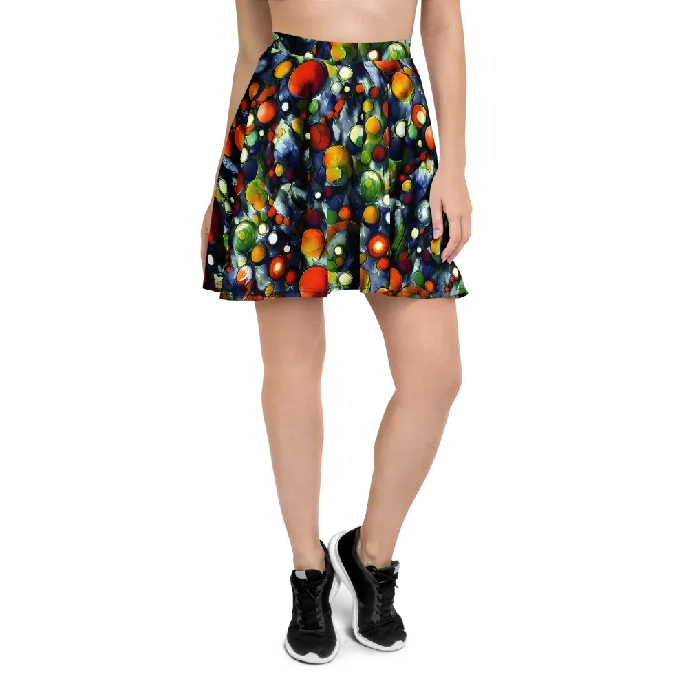 Neon Harvest on Skater Skirt — Front