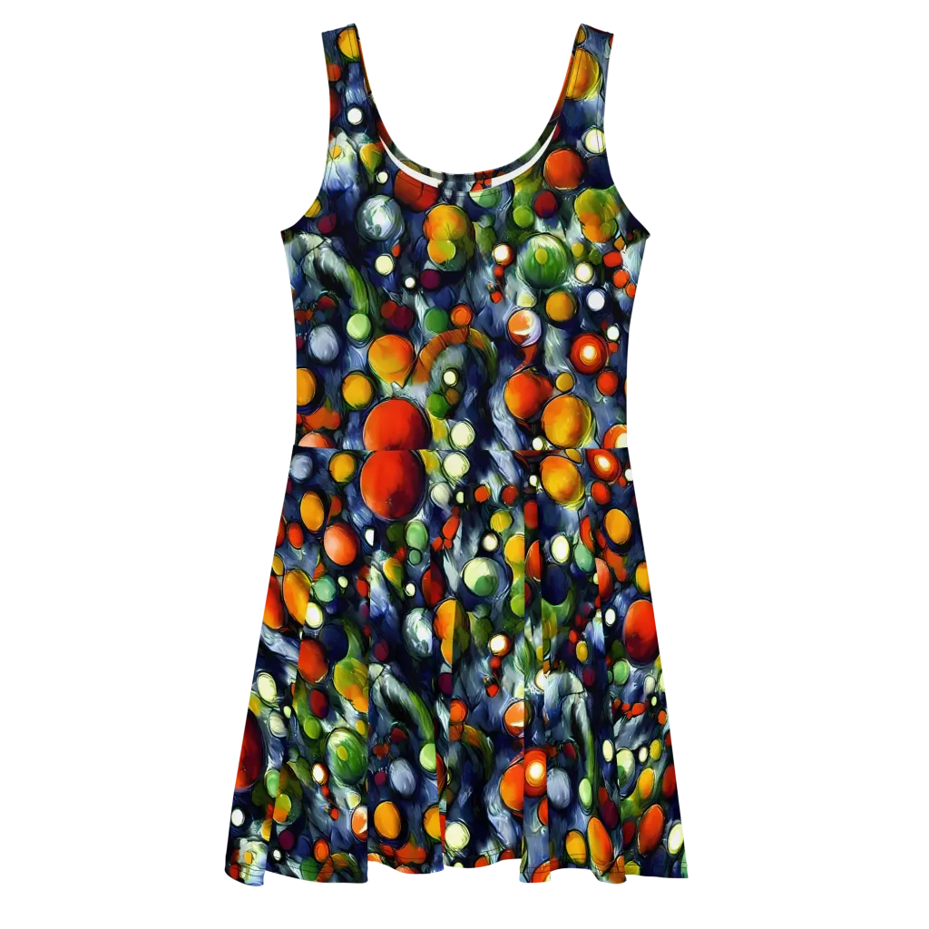Neon Harvest on Skater Dress — Front