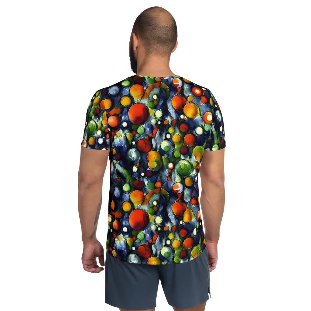 Neon Harvest on Men's Athletic T-Shirt — Back