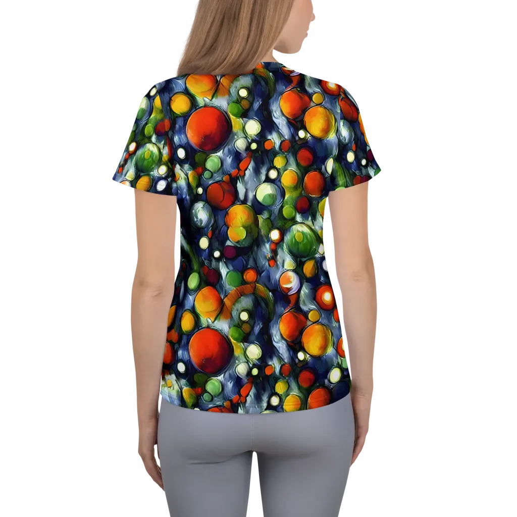 Neon Harvest on Women's Athletic T-Shirt — Back