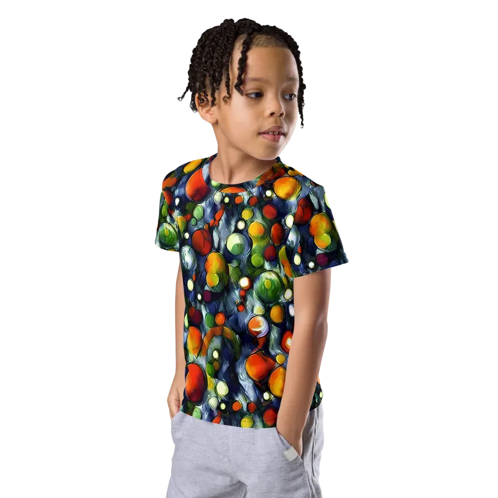 Neon Harvest on Kids Crew Neck T-Shirt — Left Front