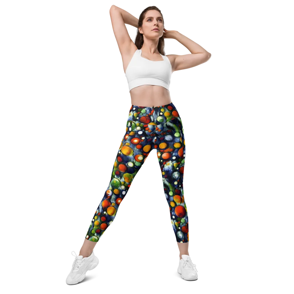 Neon Harvest on Leggings with Pockets — Front