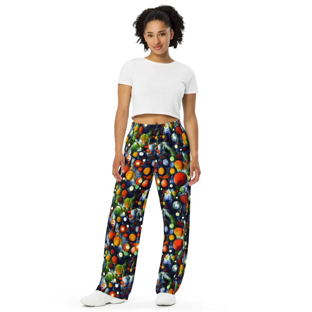 Neon Harvest on Wide-Leg Pants — Front