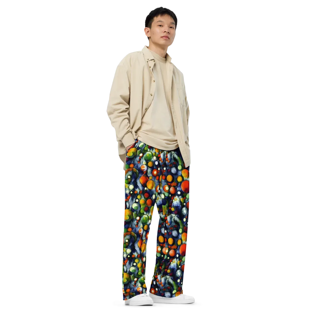 Neon Harvest on Wide-Leg Pants — Right Front