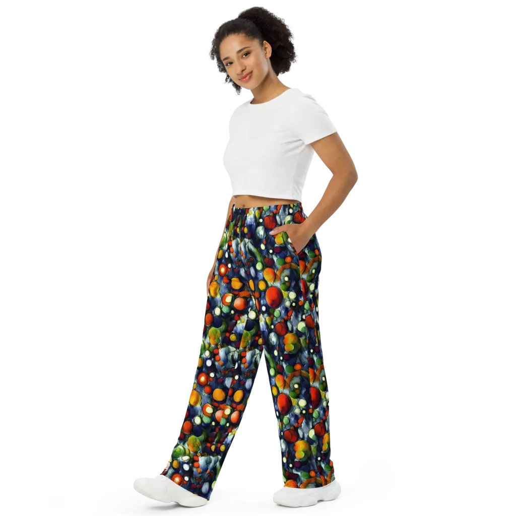 Neon Harvest on Wide-Leg Pants — Left Front