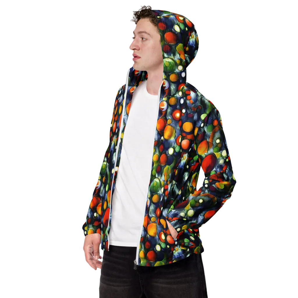 Neon Harvest on Men's Windbreaker — Left Front