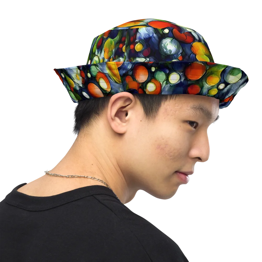 Neon Harvest on Reversible Bucket Hat — Right Outside
