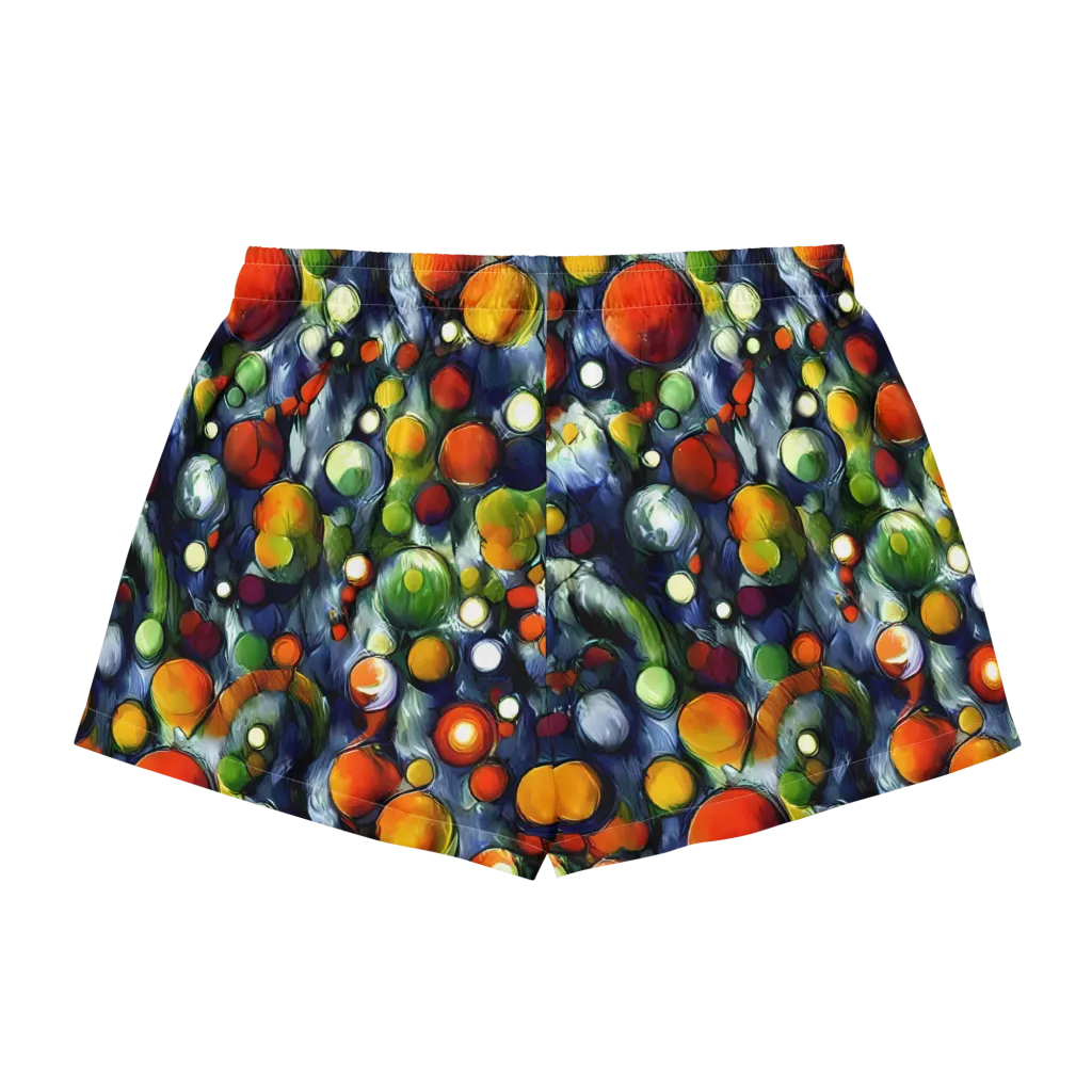 Neon Harvest on Women's Pajama Shorts — Back