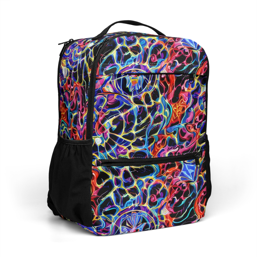 Abyssal Neon on Utility Backpack — Right Front
