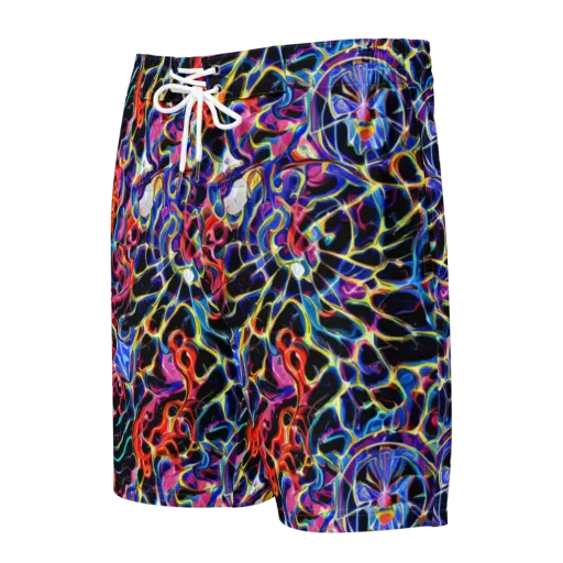 Abyssal Neon on a Men's Board Shorts