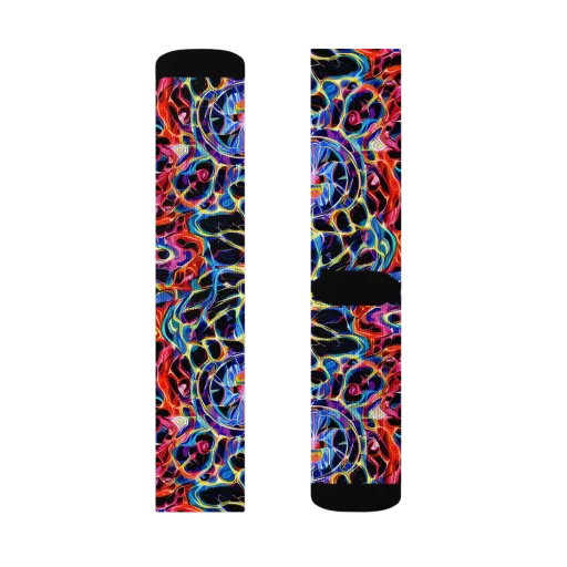 Abyssal Neon on a Socks