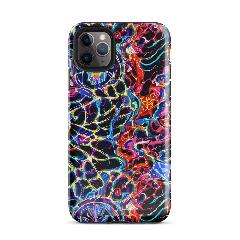 Abyssal Neon on Tough Case for iPhone® — Front
