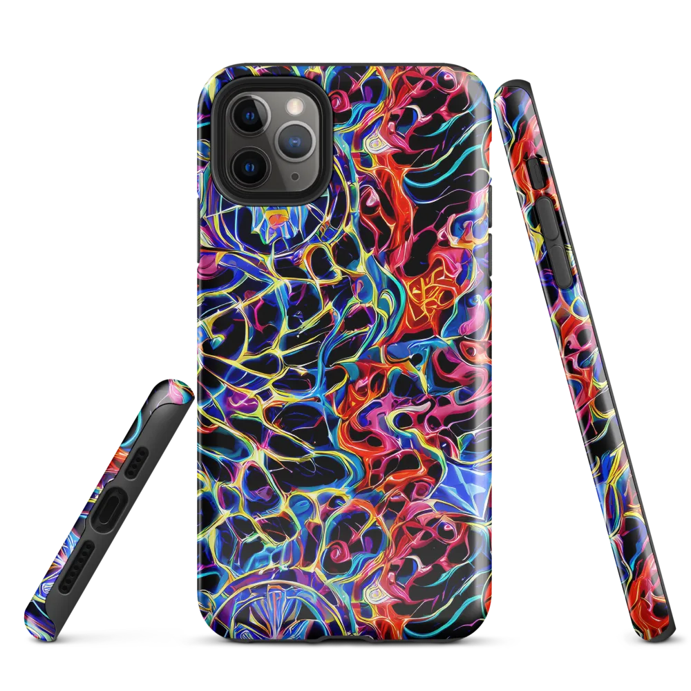 Abyssal Neon on Tough Case for iPhone® — Front