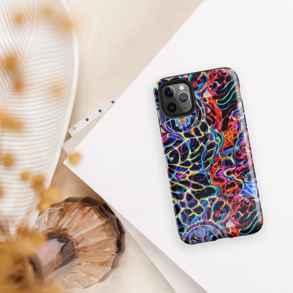 Abyssal Neon on Tough Case for iPhone® — Front