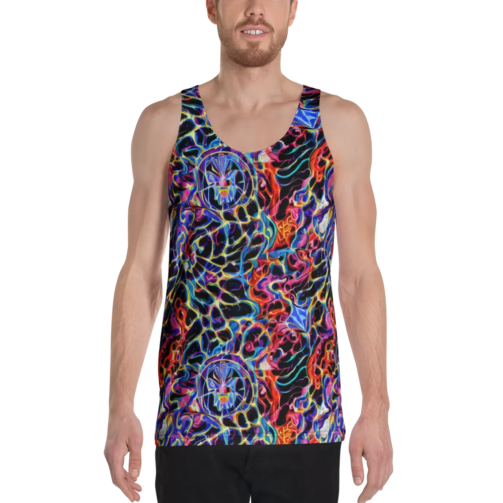 Abyssal Neon on Men's Tank Top — Front