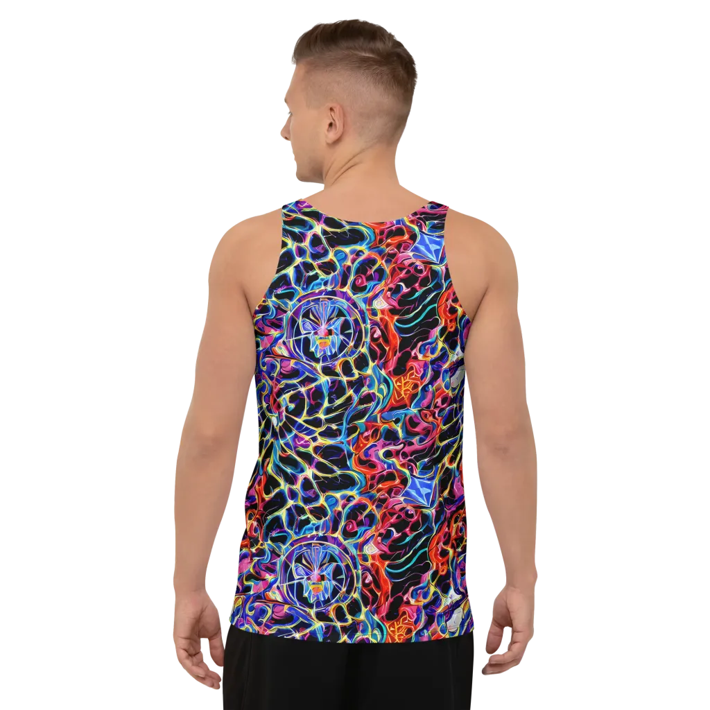 Abyssal Neon on Men's Tank Top — Back