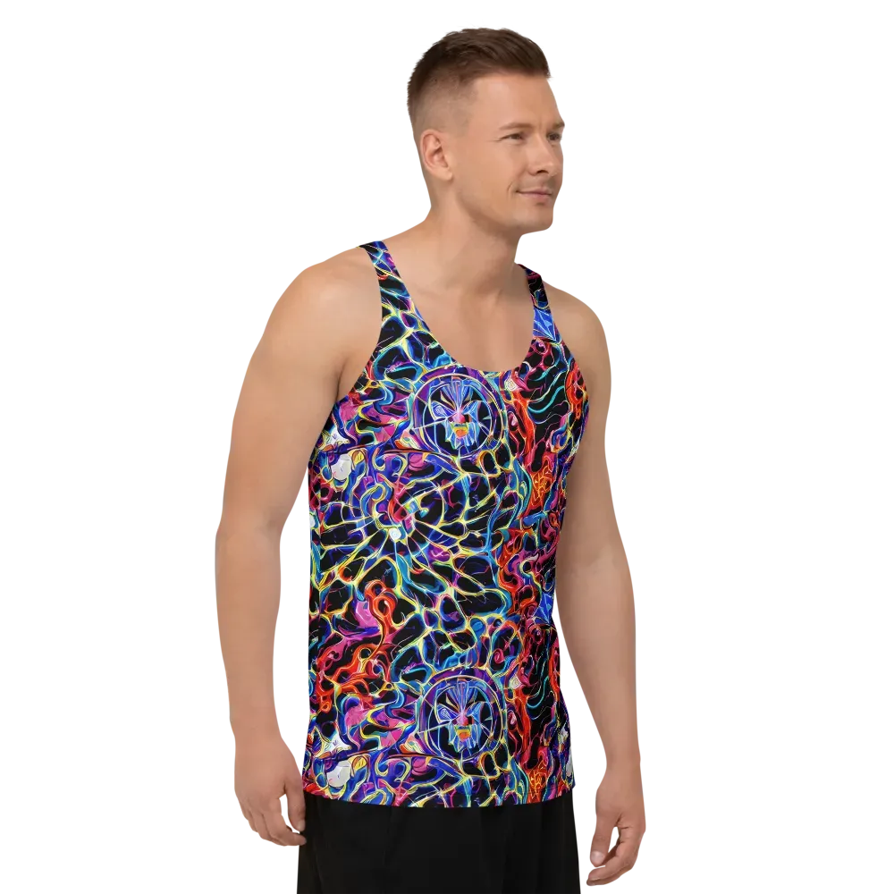 Abyssal Neon on Men's Tank Top — Right Front