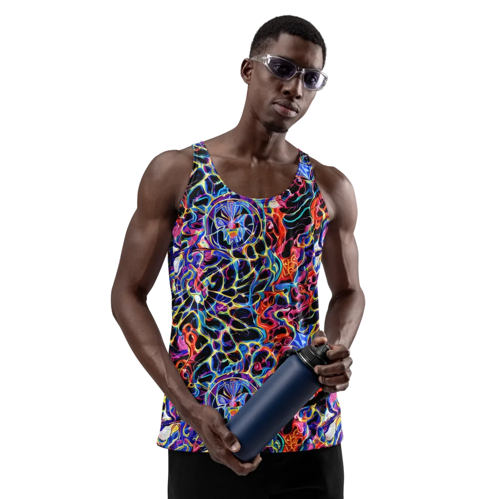Abyssal Neon on Men's Tank Top — Front