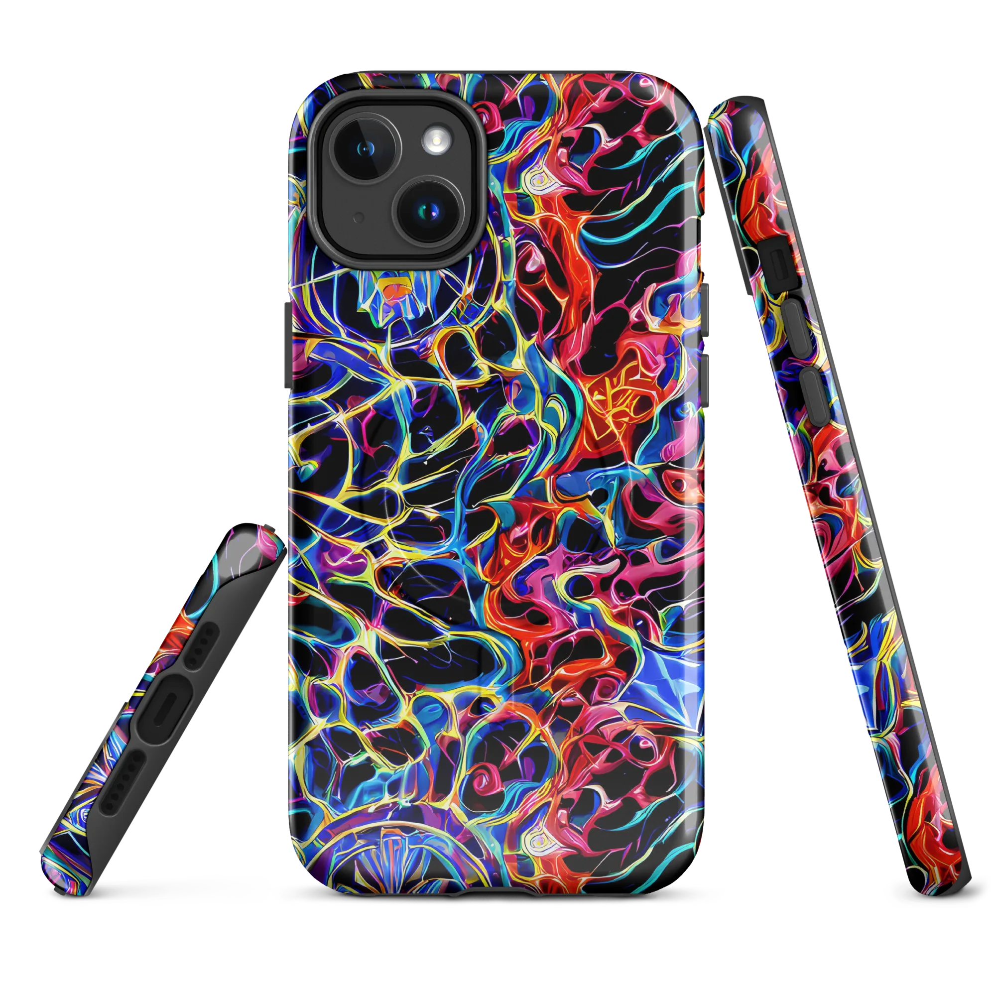 Abyssal Neon on MagSafe Tough Case for iPhone® — Front