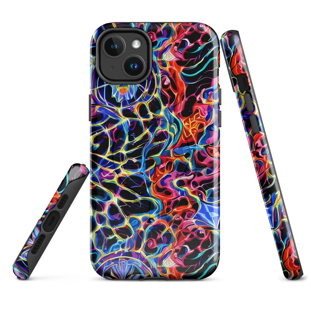 Abyssal Neon on MagSafe Tough Case for iPhone® — Front