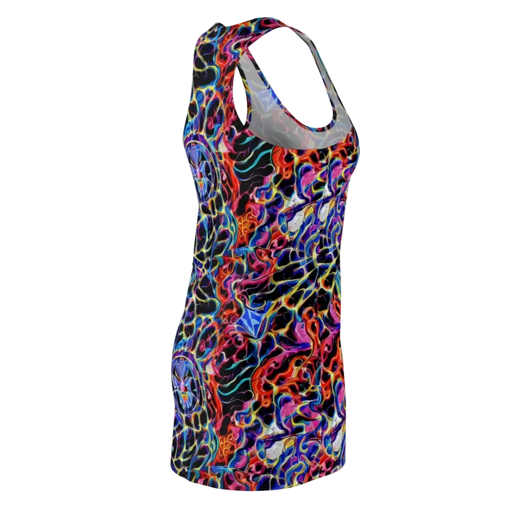 Abyssal Neon on Racerback Dress — Back Side