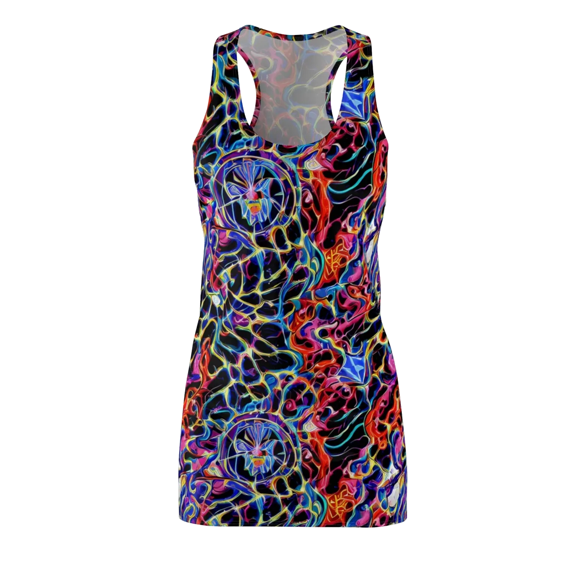 Abyssal Neon on Racerback Dress — Front