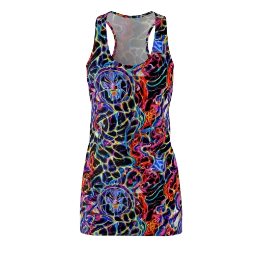 Abyssal Neon on a Racerback Dress