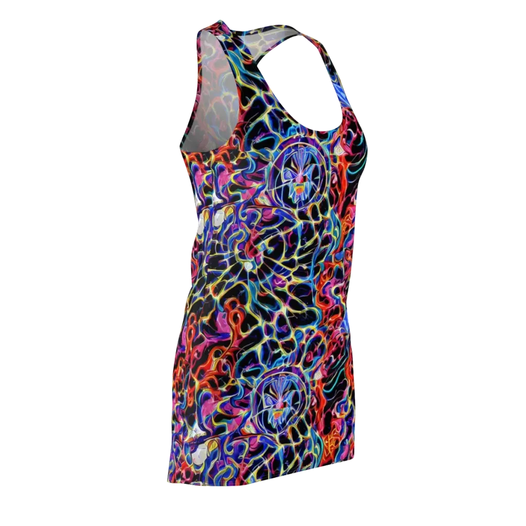 Abyssal Neon on Racerback Dress — Front Side
