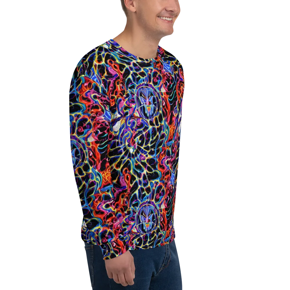 Abyssal Neon on Sweatshirt — Right Front