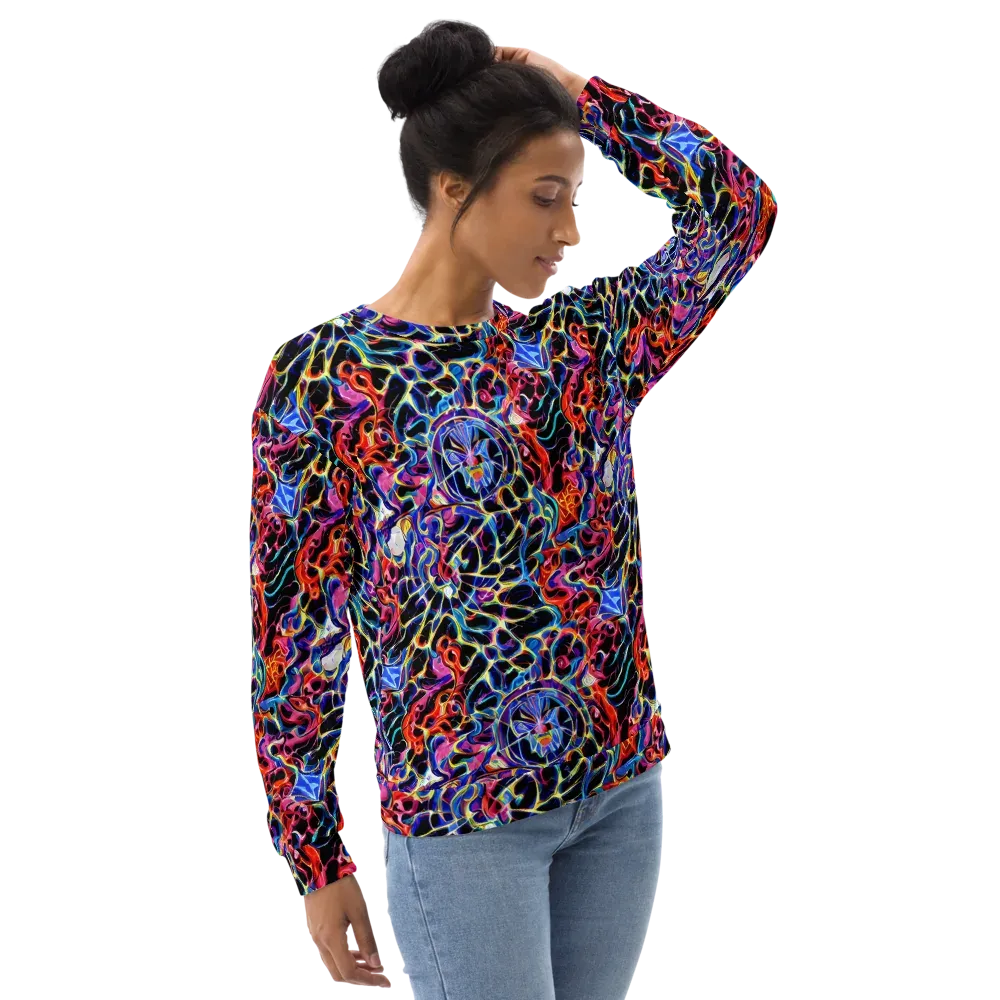 Abyssal Neon on Sweatshirt — Right Front