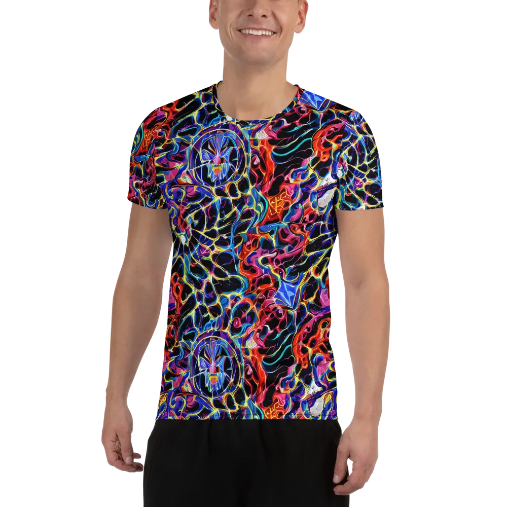 Abyssal Neon on Men's Athletic T-Shirt — Front