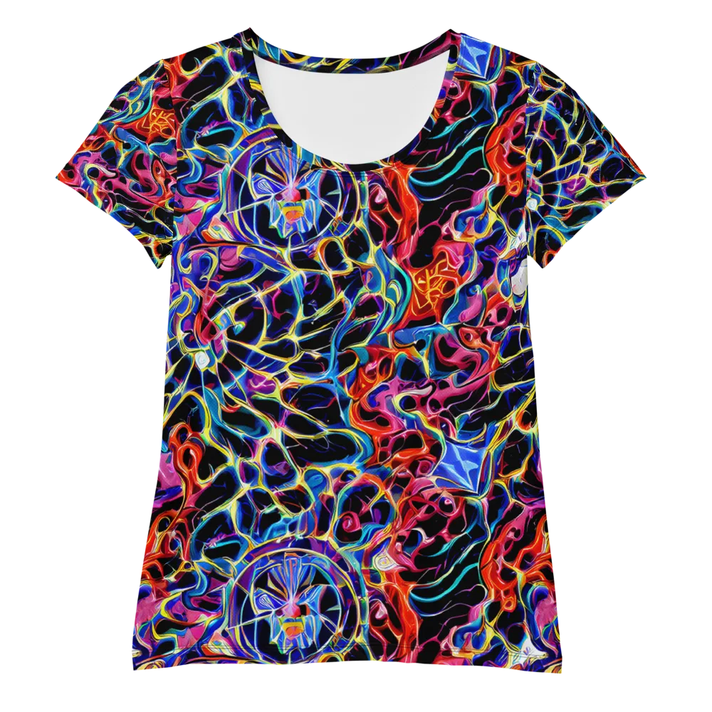 Abyssal Neon on Women's Athletic T-Shirt — Front