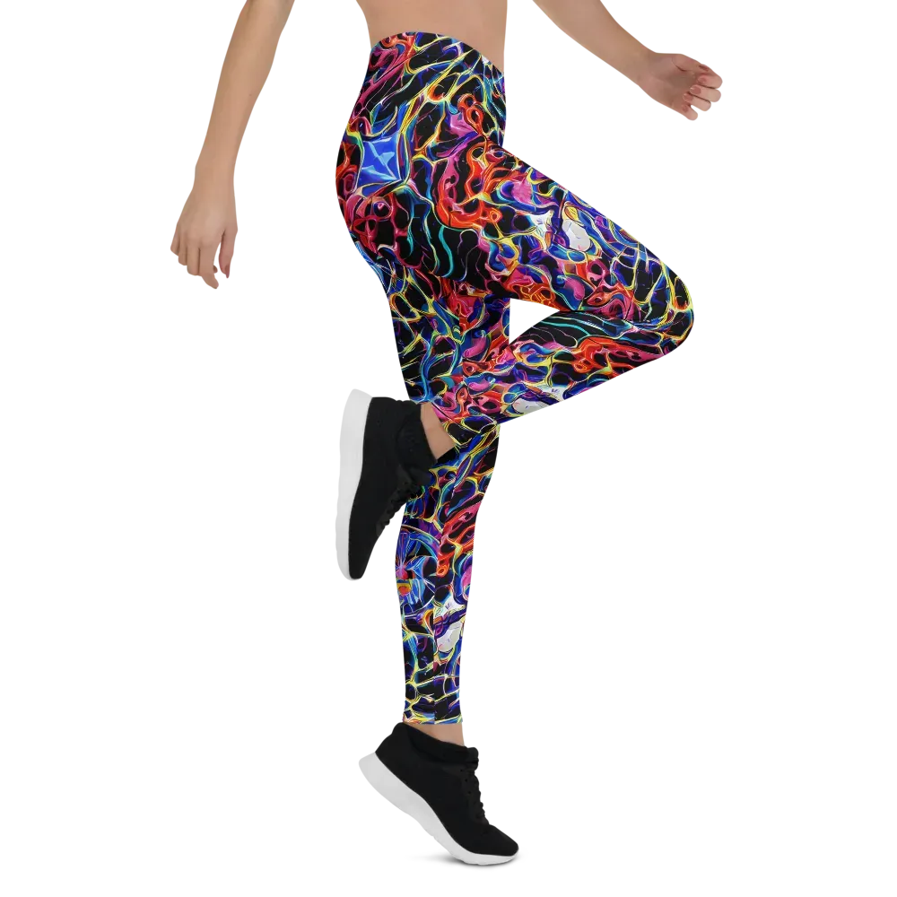 Abyssal Neon on Leggings — Right