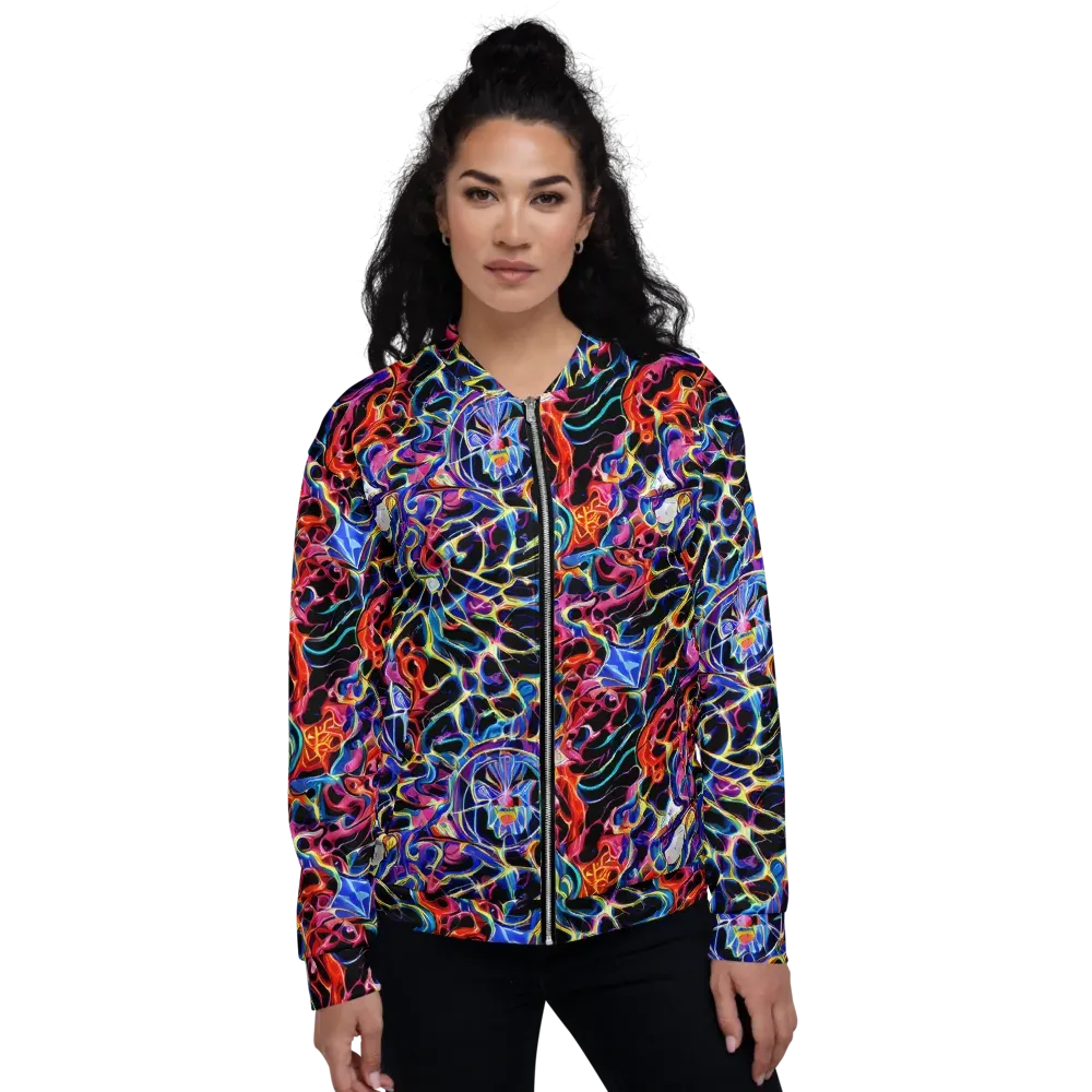 Abyssal Neon on Bomber Jacket — Front