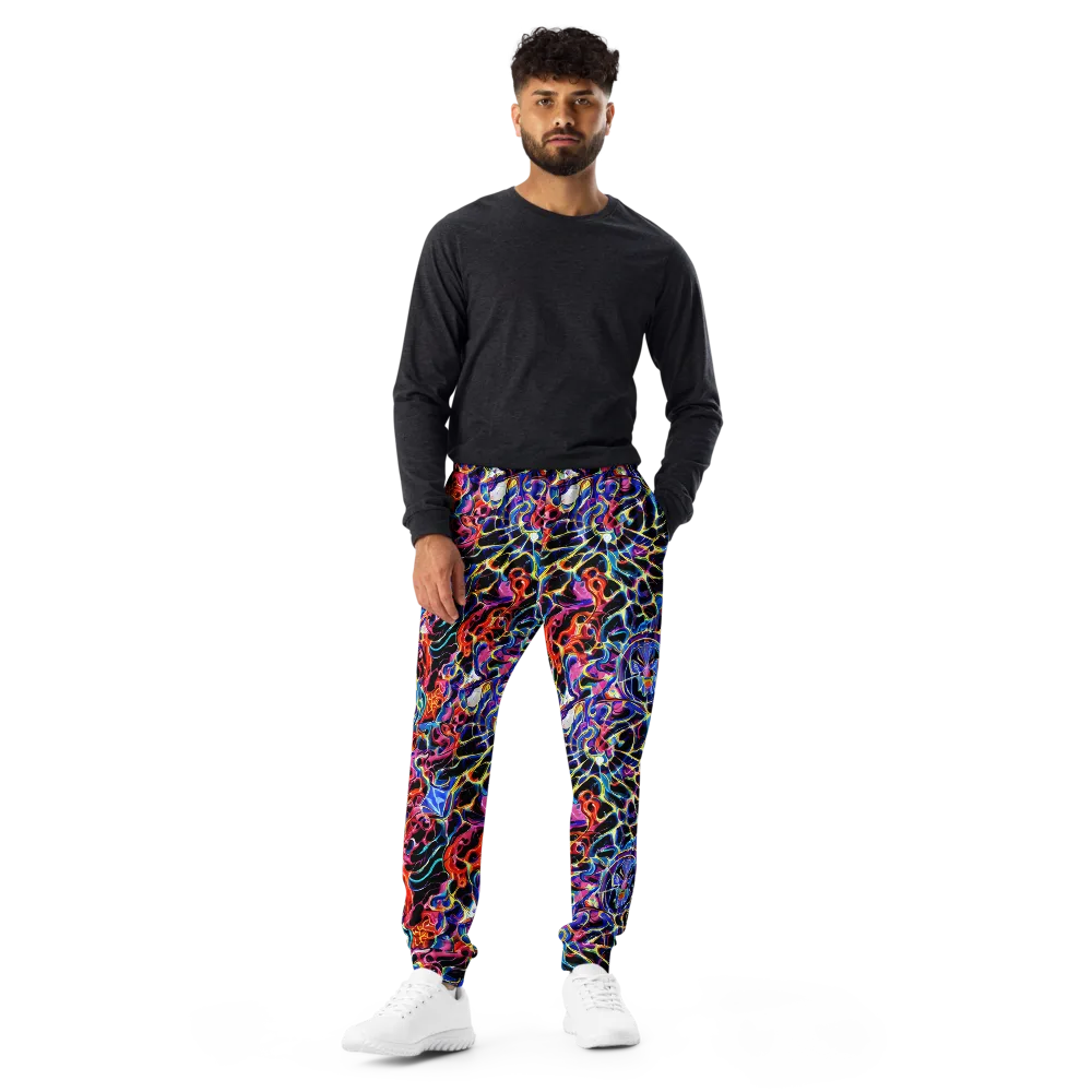 Abyssal Neon on Men's Joggers — Front