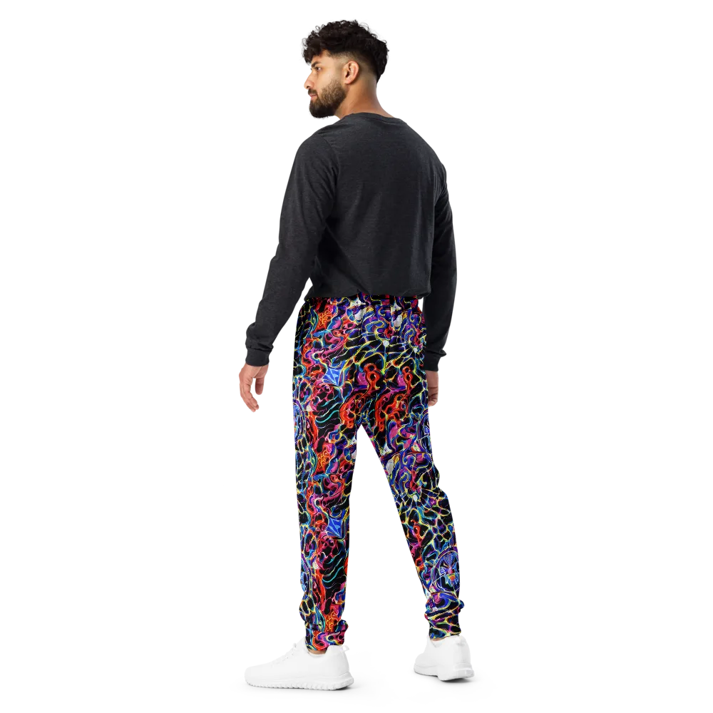 Abyssal Neon on Men's Joggers — Back