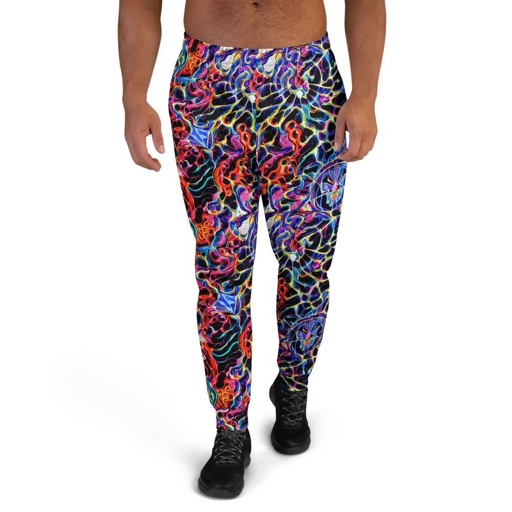 Abyssal Neon on Men's Joggers — Front