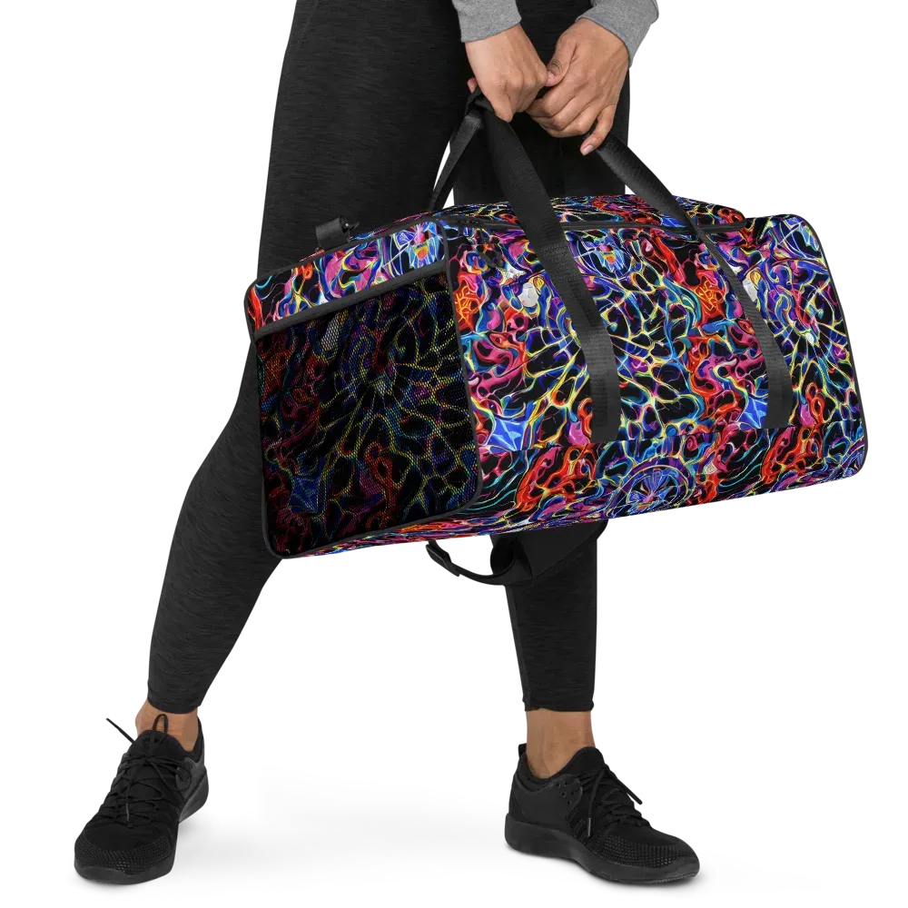 Abyssal Neon on Duffle Bag — Right Front