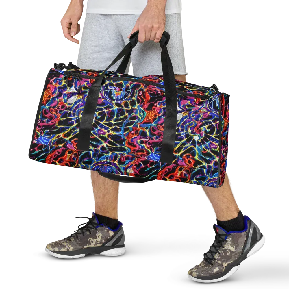 Abyssal Neon on Duffle Bag — Front