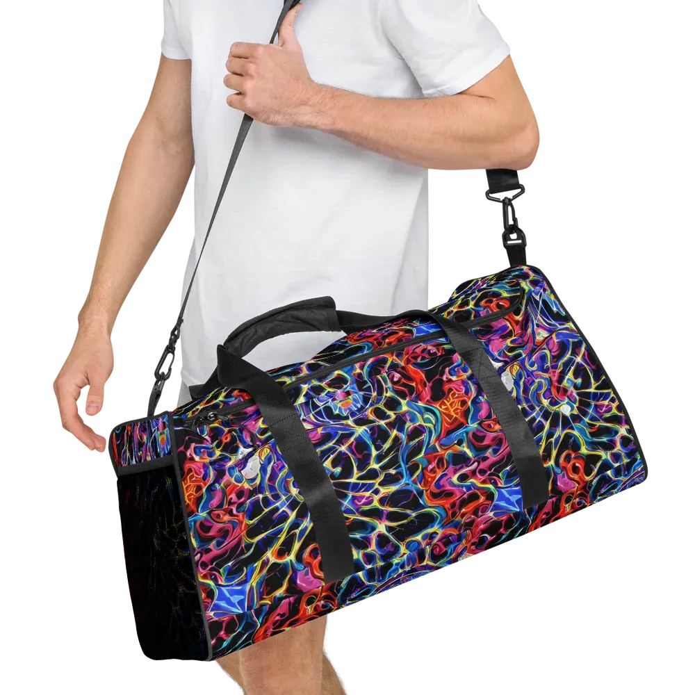 Abyssal Neon on Duffle Bag — Right Front