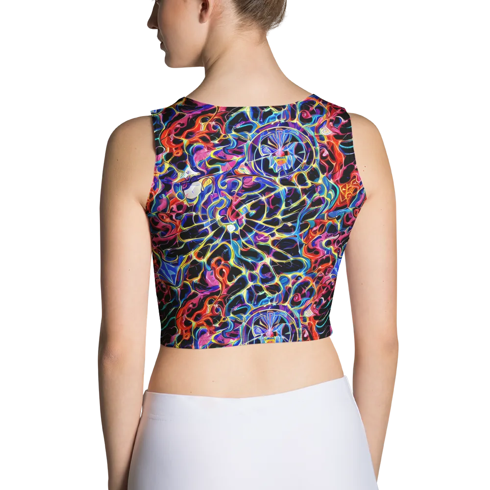 Abyssal Neon on Crop Top — Back