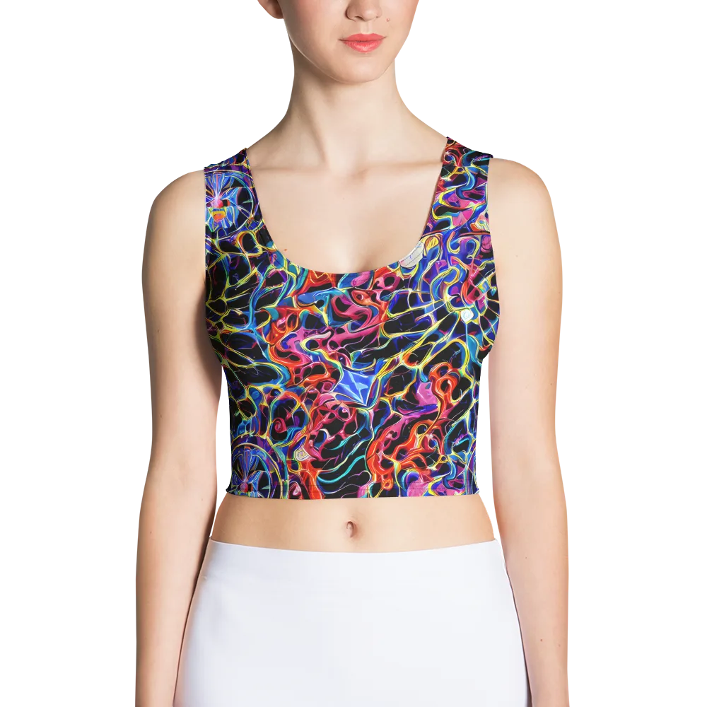 Abyssal Neon on Crop Top — Front