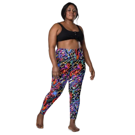 Abyssal Neon on a Leggings with Pockets
